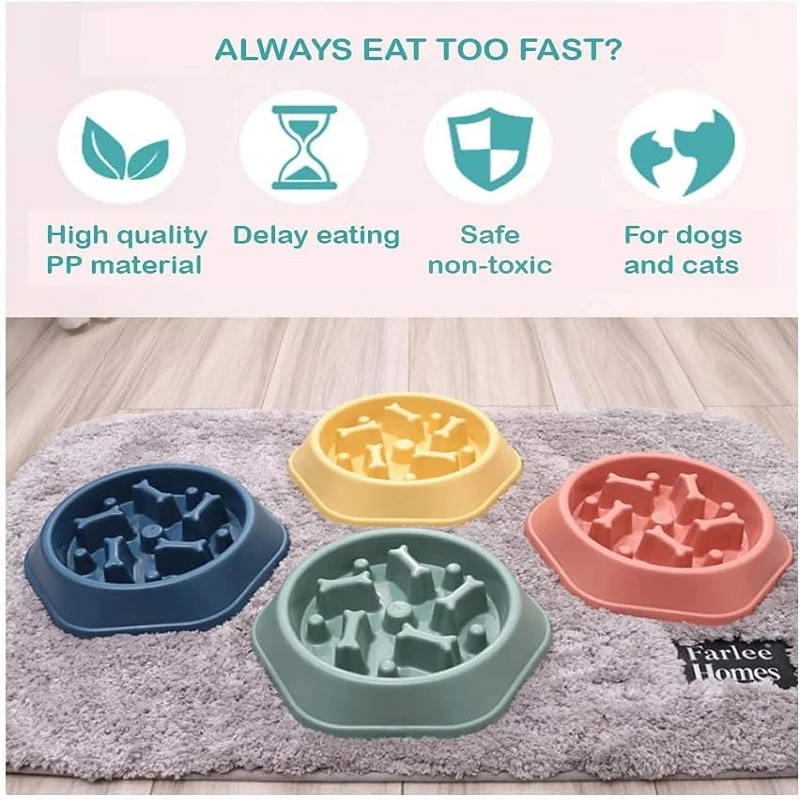 Slow Feeder Dog Bowl Non Slip  - Royal Canin Food Medium review and price